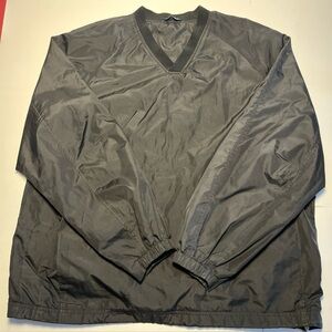 SPORT-TEK V Neck Windbreaker Black Sports Golf Jacket Men’s XXL